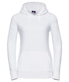 Russell J265F Women's authentic hooded sweatshirt — White