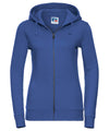 Russell J266F Women's authentic zipped hooded sweatshirt — Bright Royal