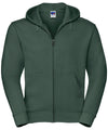 Russell J266M Authentic zipped hooded sweat — Bottle Green