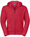 Russell J266M Authentic zipped hooded sweat — Classic Red
