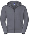 Russell J266M Authentic zipped hooded sweat — Convoy Grey