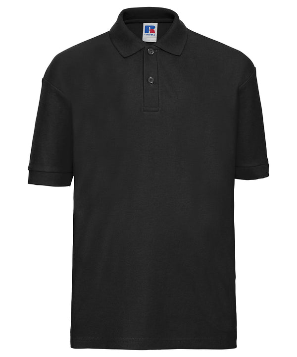 Russell J539B Kids polo shirt — Black
