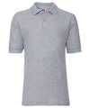 Russell J539B Kids polo shirt — Light Oxford