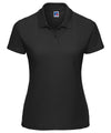 Russell J539F Women's classic polycotton polo — Black
