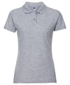 Russell J539F Women's classic polycotton polo — Light Oxford