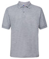 Russell J539M Classic polycotton polo — Light Oxford