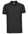 Russell J566M Stretch polo — Black