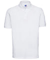 Russell J569M Classic cotton piqué polo — White