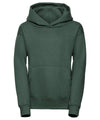 Russell J575B Kids hooded sweatshirt — Bottle Green