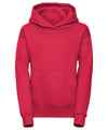 Russell J575B Kids hooded sweatshirt — Classic Red
