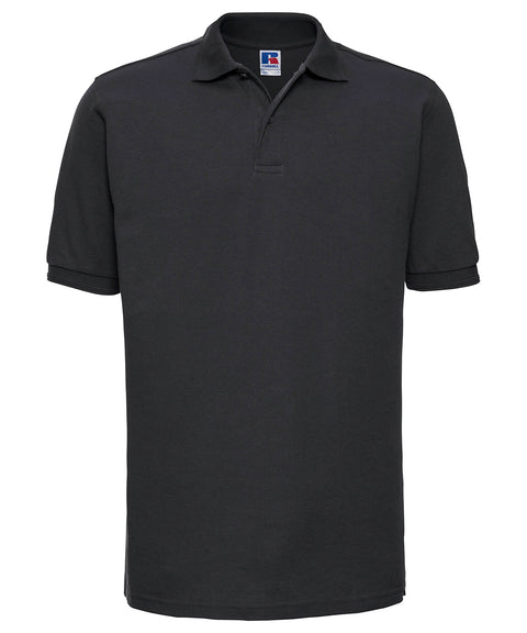 Russell J599M Hard-wearing 60°C wash polo — Black