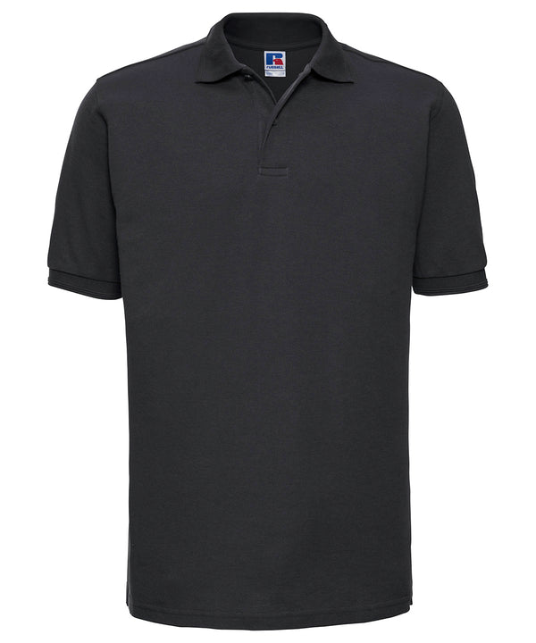 Russell J599M Hard-wearing 60°C wash polo — Black