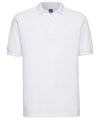 Russell J599M Hard-wearing 60°C wash polo — White