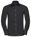 Russell J922M Long sleeve easycare tailored Oxford shirt — Black