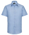 Russell J923M Short sleeve easycare tailored Oxford shirt — Oxford Blue