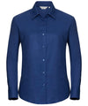 Russell J932F Women's long sleeve easycare Oxford shirt — Bright Royal