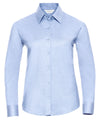 Russell J932F Women's long sleeve easycare Oxford shirt — Oxford Blue