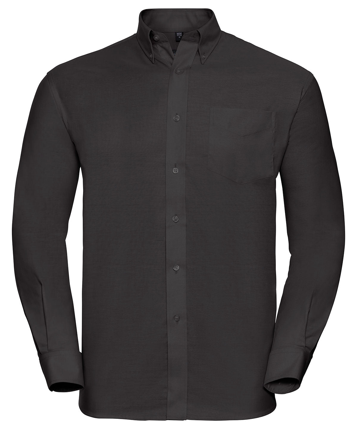 Russell J932M Long sleeve easycare Oxford shirt — Black