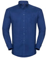 Russell J932M Long sleeve easycare Oxford shirt — Bright Royal