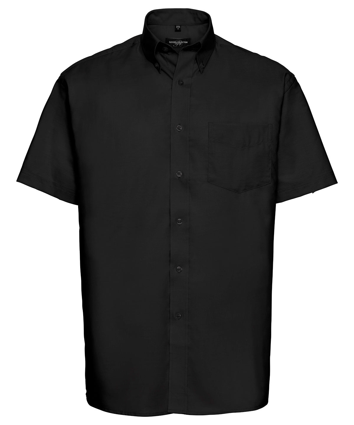Russell J933M Short sleeve easycare Oxford shirt — Black