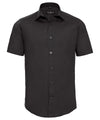 Russell J947M Short sleeve easycare fitted shirt — Black