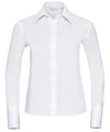 Russell J956F Women's long sleeve ultimate non-iron shirt — White