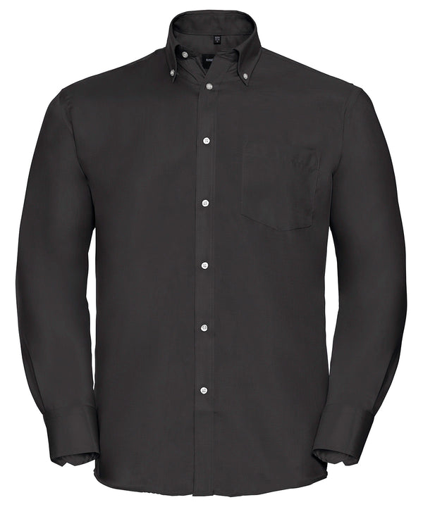 Russell J956M Long sleeve ultimate non-iron shirt — Black