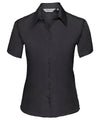 Russell J957F Women's short sleeve ultimate non-iron shirt — Black