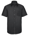 Russell J957M Short sleeve ultimate non-iron shirt — Black