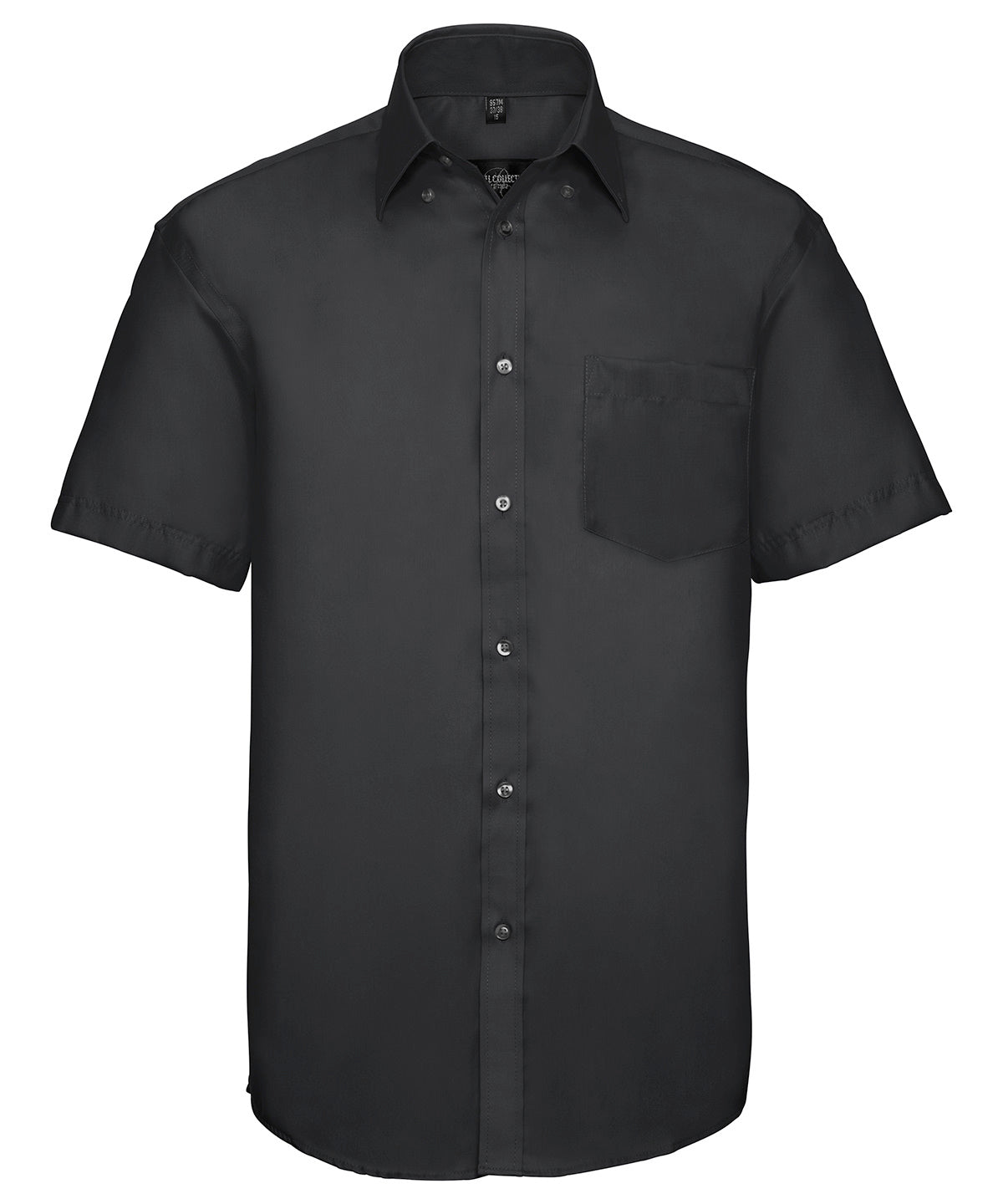 Russell J957M Short sleeve ultimate non-iron shirt — Black