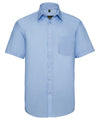 Russell J957M Short sleeve ultimate non-iron shirt — Bright Sky