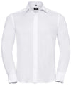 Russell J958M Long sleeve tailored ultimate non-iron shirt — White