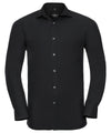Russell J960M Long sleeve ultimate stretch shirt — Black