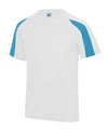 AWDis JC003 Contrast cool T - Arctic White/Sapphire Blue