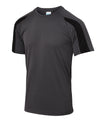 AWDis JC003 Contrast cool T - Charcoal/Jet Black