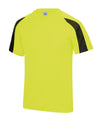 AWDis JC003 Contrast cool T - Electric Yellow/Jet Black