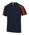 AWDis JC003 Contrast cool T - French Navy/Fire Red