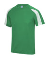 AWDis JC003 Contrast cool T - Kelly Green/Arctic White