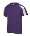 AWDis JC003 Contrast cool T - Purple/Arctic White