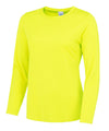 AWDis JC012 Women's long sleeve cool T - Electric Yellow