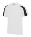 AWDis JC03J Kids contrast cool T - Arctic White/Jet Black