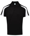 AWDis JC043 Contrast cool polo - Jet Black/Arctic White