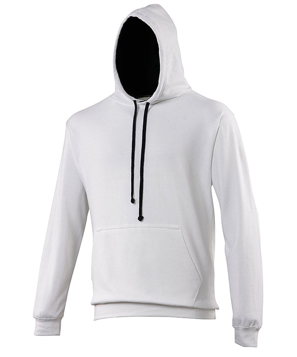 AWDis JH003 Varsity hoodie - Arctic White/French Navy