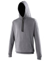 AWDis JH003 Varsity hoodie - Charcoal/Jet Black*