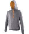AWDis JH003 Varsity hoodie - Charcoal/Orange Crush
