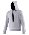AWDis JH003 Varsity hoodie - Heather Grey/French Navy*†△ 