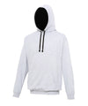 AWDis JH003 Varsity hoodie - Heather Grey/Jet Black
