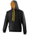 AWDis JH003 Varsity hoodie - Jet Black/Gold†*