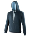 AWDis JH003 Varsity hoodie - New French Navy/Sky Blue*
