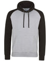 AWDis JH009 Baseball hoodie - Heather Grey/Jet Black